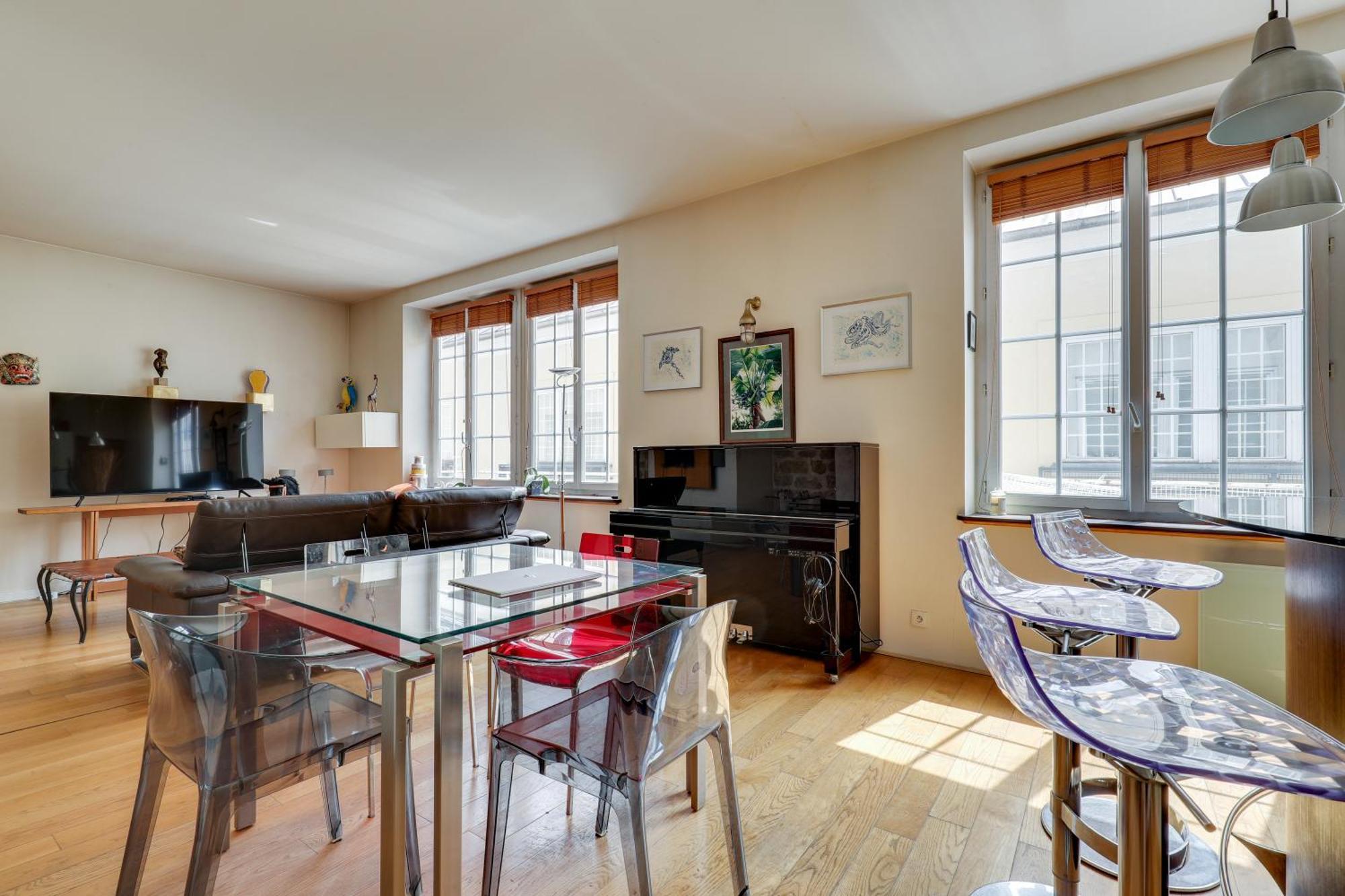 Duplex Calme Et Lumineux Au Coeur De Bastille Paris Luaran gambar